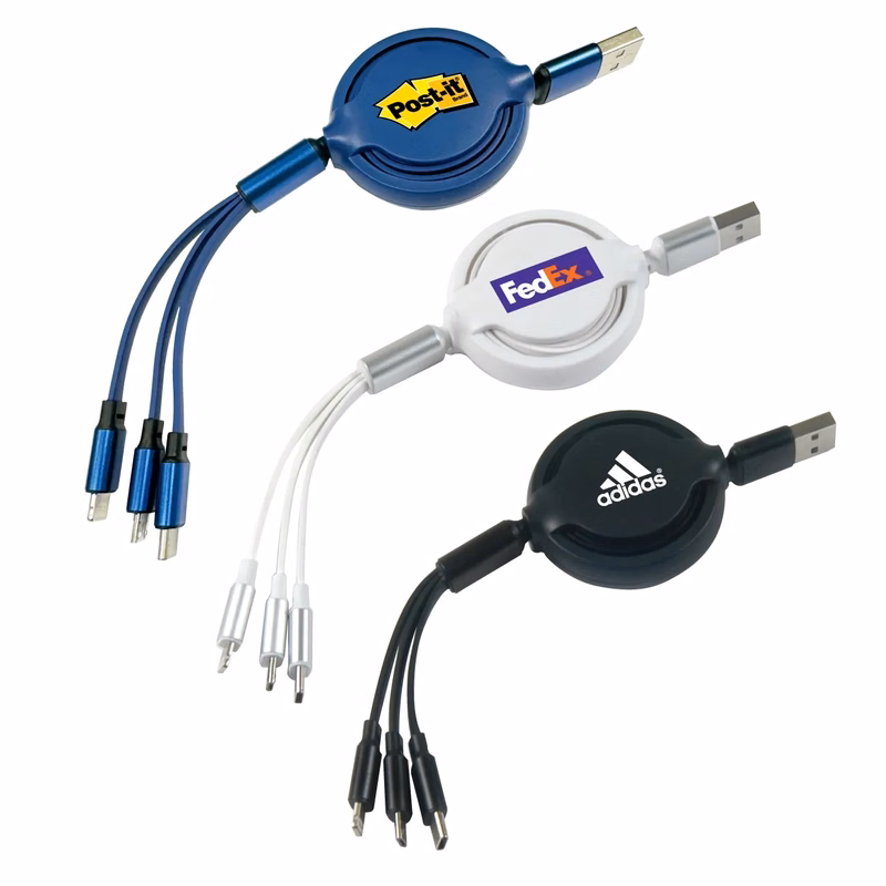 4 Ft. Retractable 3 in 1 Charging Cable