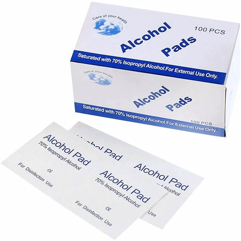 100Pcs/pack Alcohol Prep Pads Wipes