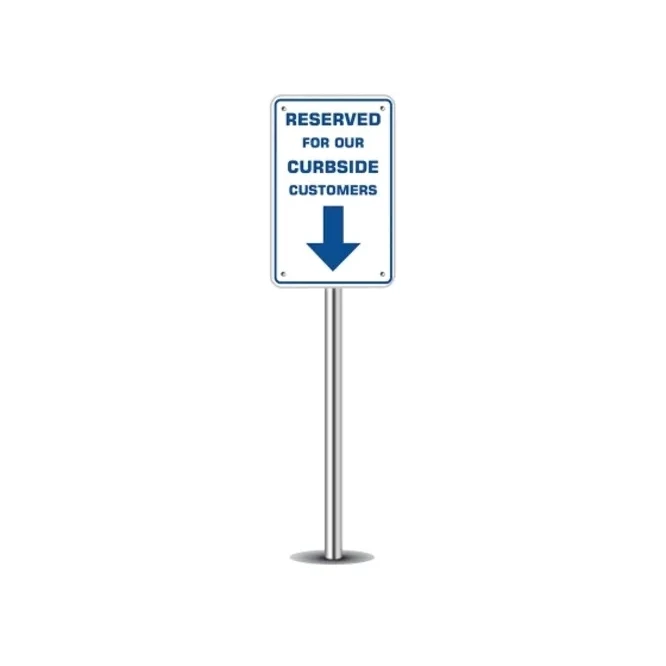 Reserved Parking for Curbside Customers Sign-1ft x1ft (SQFT) 1