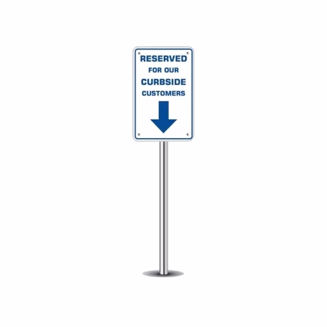 Reserved Parking for Curbside Customers Sign-1ft x1ft (SQFT)