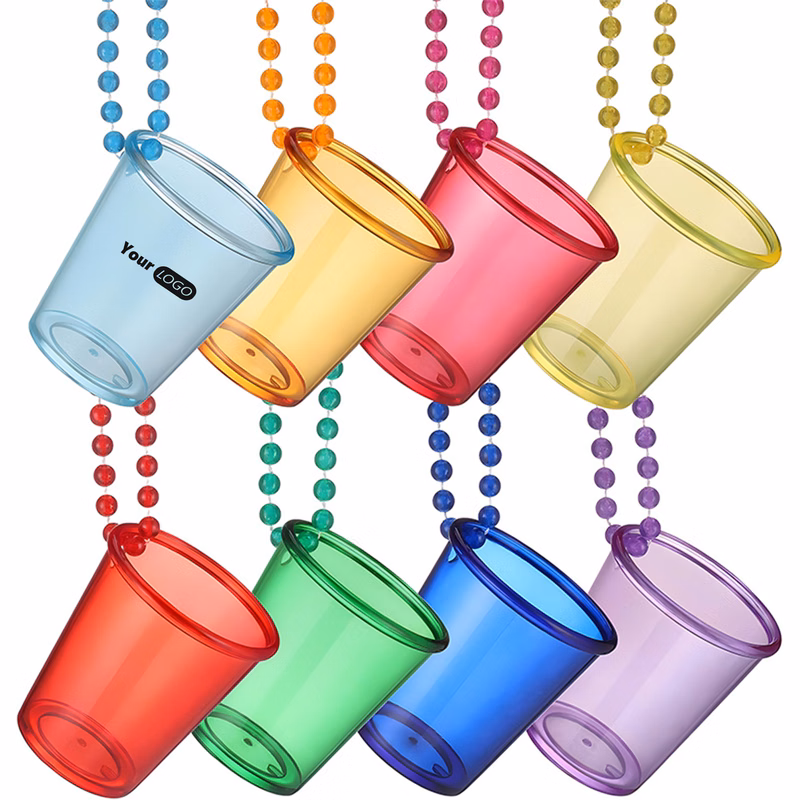 Plastic Customizable Shot Glass Necklace