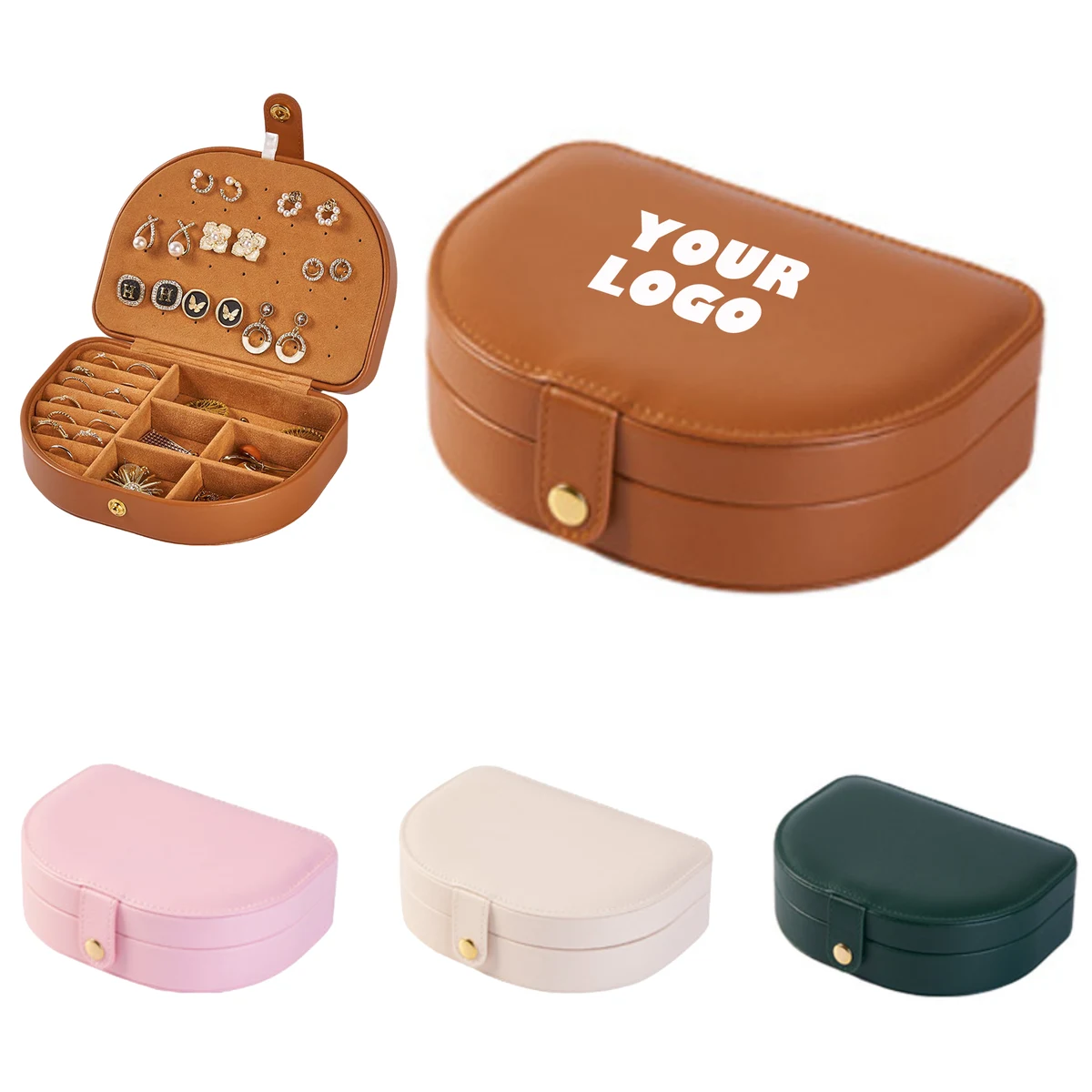 Portable Necklace And Earrings Storage Box 1