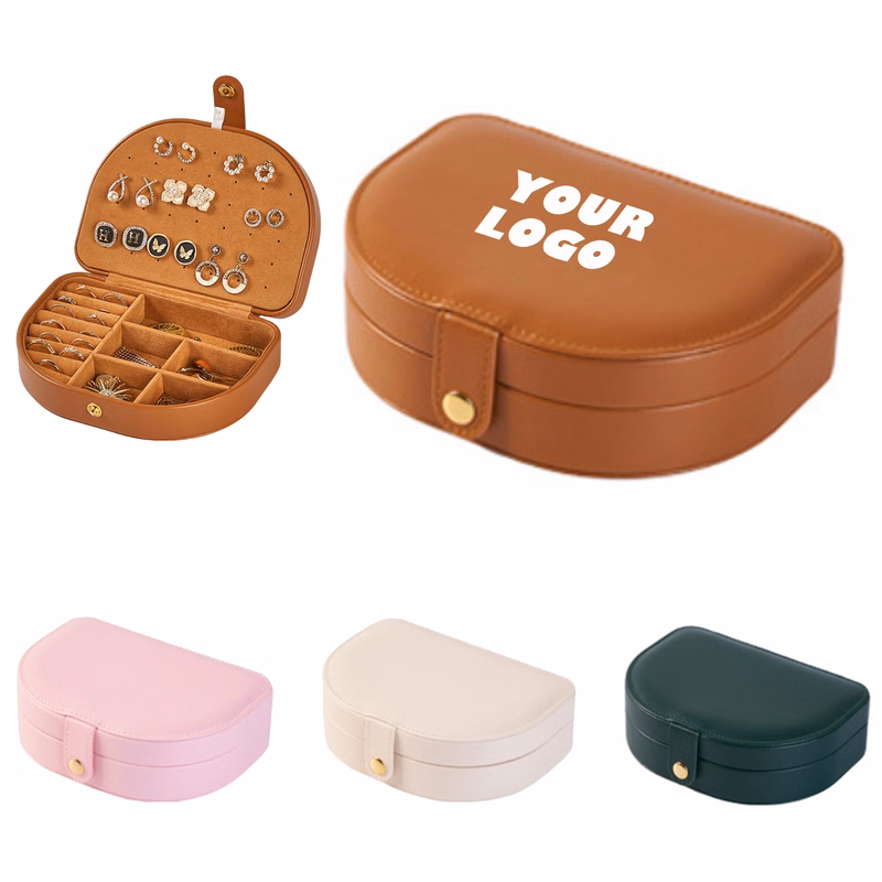 Portable Necklace And Earrings Storage Box