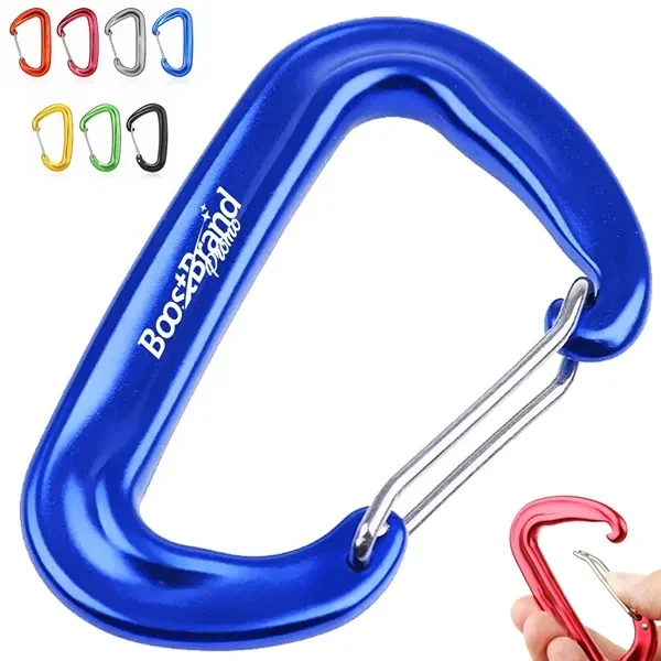 Custom Aluminum Utility Carabiner Clip Key Holder — Multi-Purpose Outdoor Essential 1