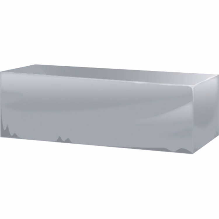 8ft plain silver table cover