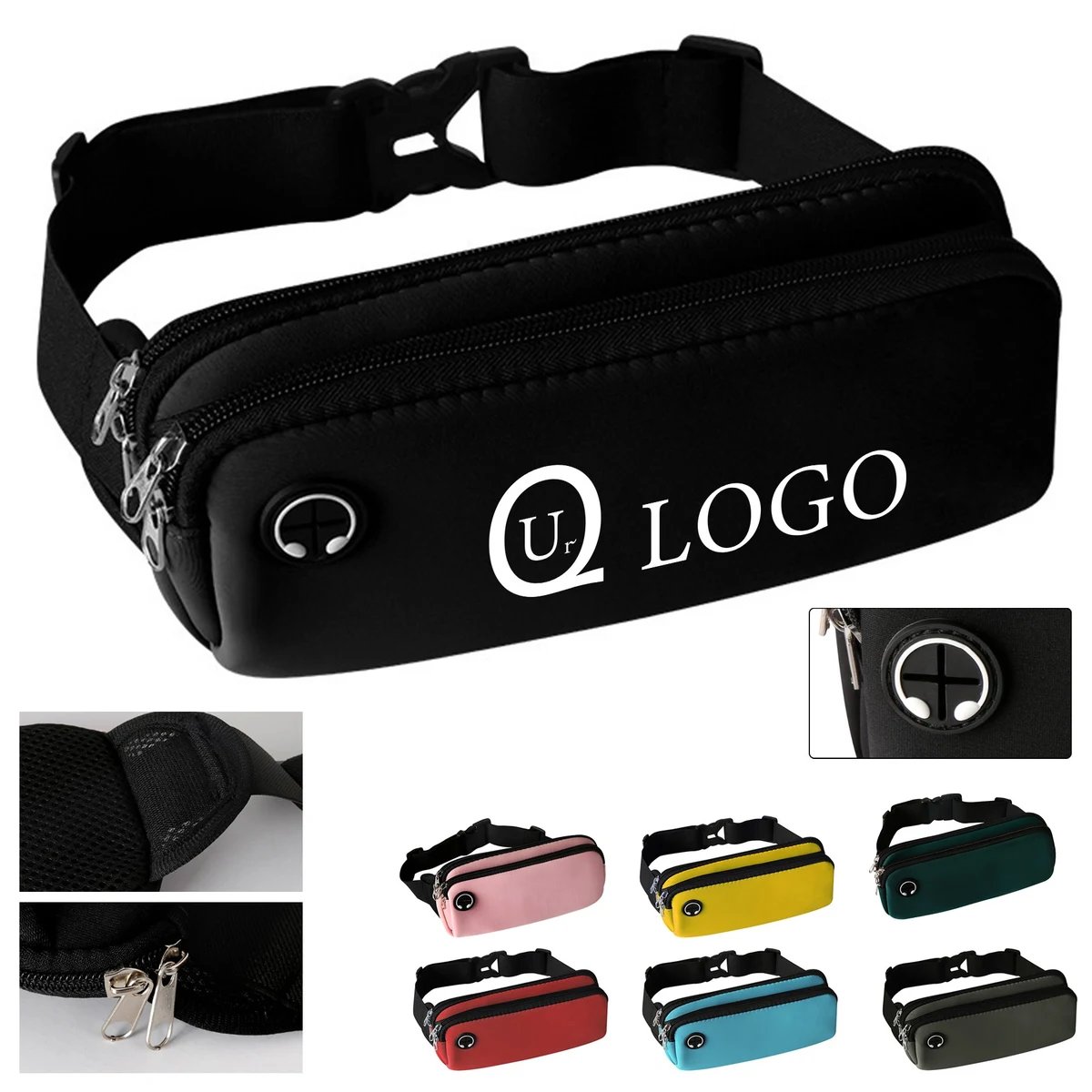 Lightweight Lycra Square Waist Pack 1