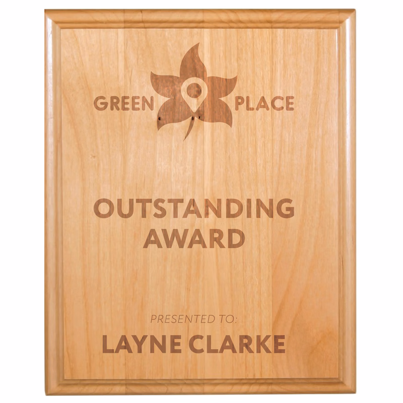 10 1/2" x 13" All American Red Alder Plaque