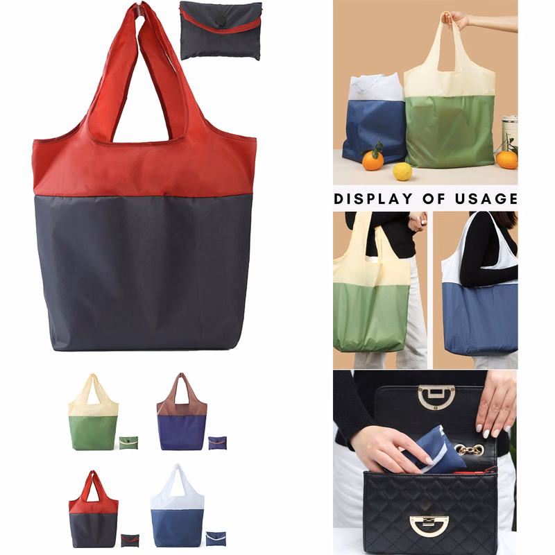 Splicing Color Oxford Cloth Shopping Bag