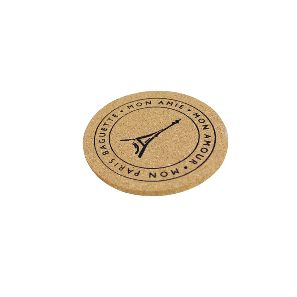 Round Cork Beverage Coaster 1