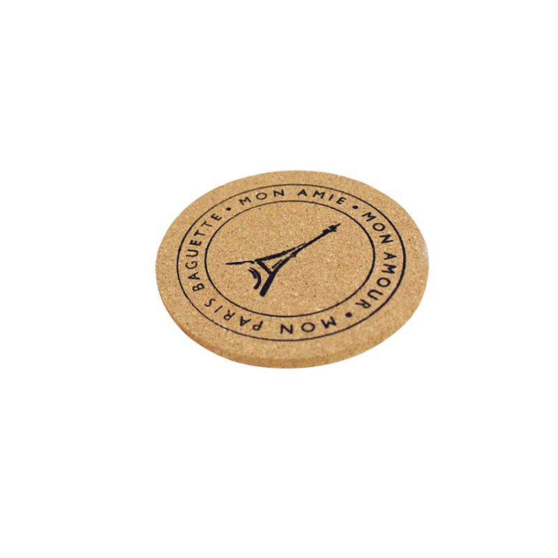 Round Cork Beverage Coaster