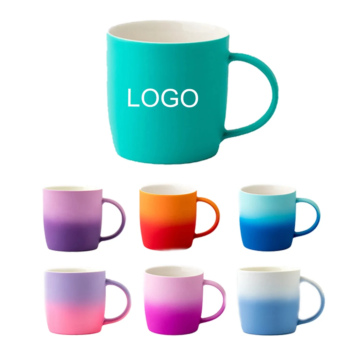 Gradient Color Ceramic Coffee Mug 1