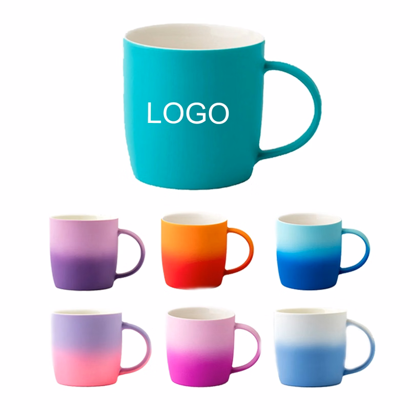 Gradient Color Ceramic Coffee Mug