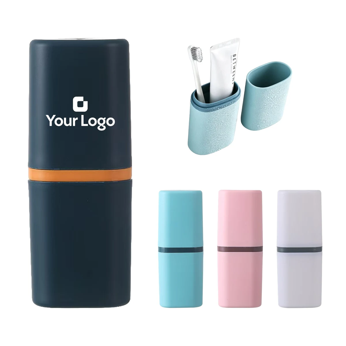 Travel Toothbrush Cup Portable Holder Toothpaste Case Dorm 1