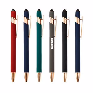 Rose Gold Metal Pen With Styluses