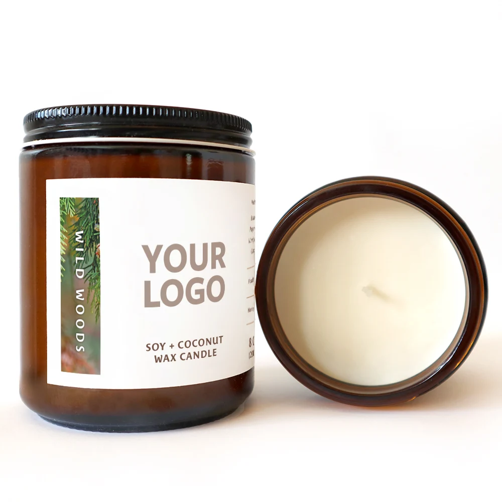 8 oz Hand-Poured Wild Woods Candles 1
