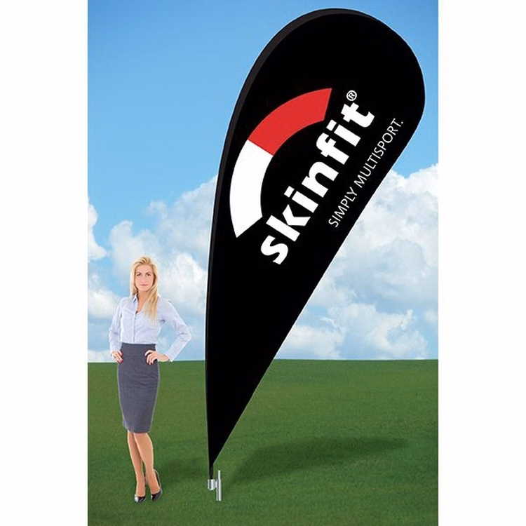 12ft Tear Drop Flag with Ground Stake-Double