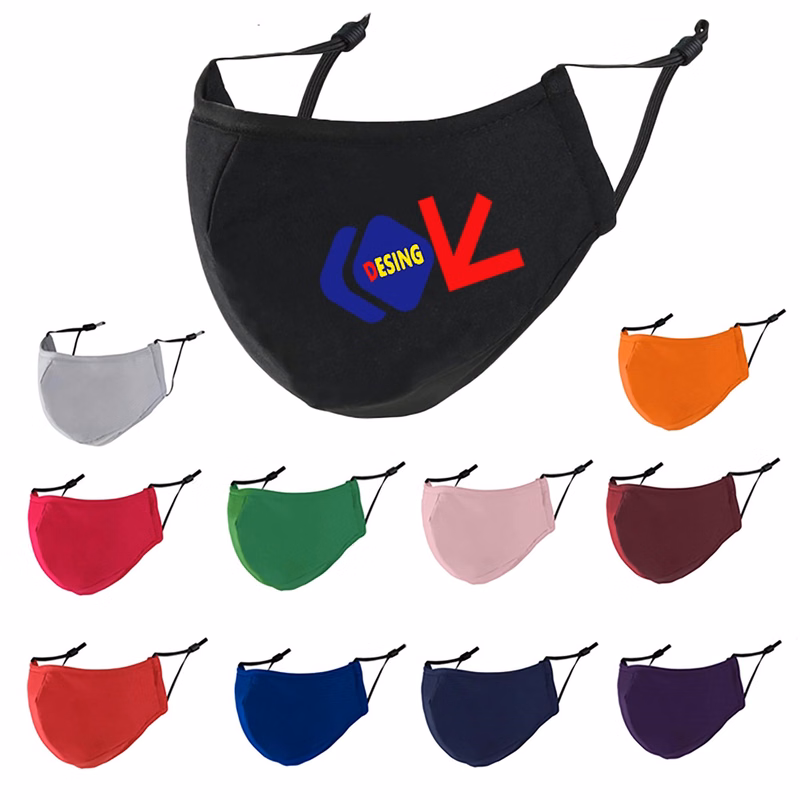 Full Color 3-Ply Reusable Mask With Adjustable Ear Loop