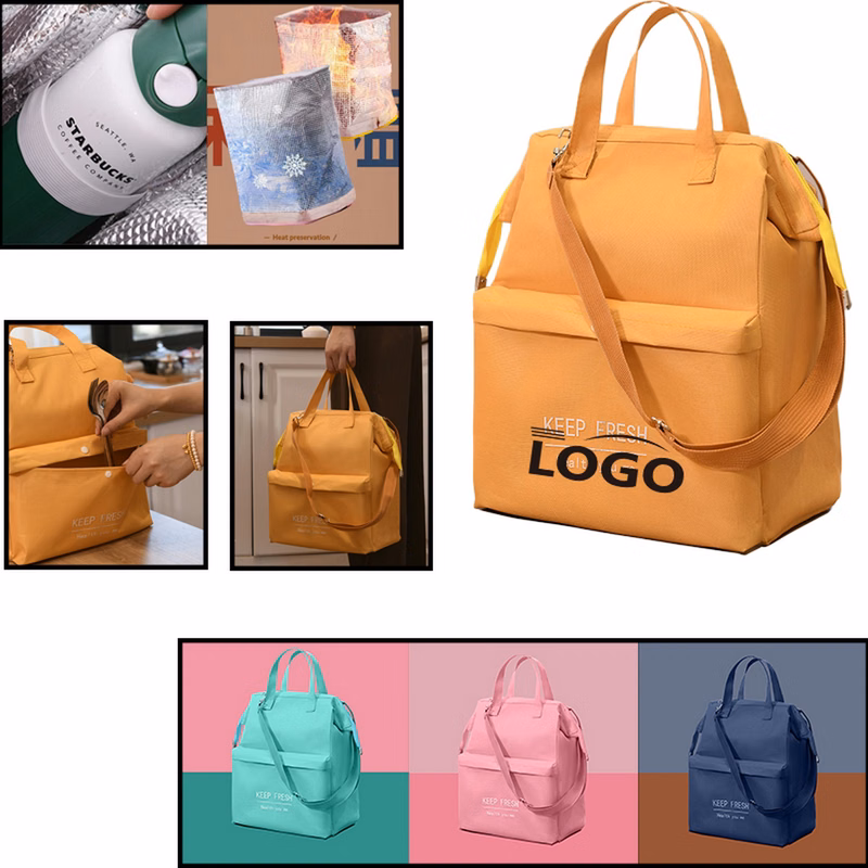 Aluminum Foil Insulated Lunch Box Handbag