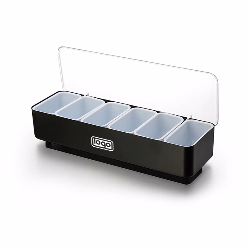 6 Compartment Fruit Tray with Lid