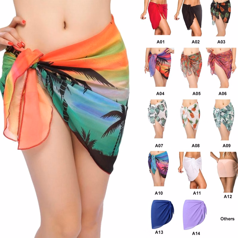 Women's Short Sarong Beach Wrap