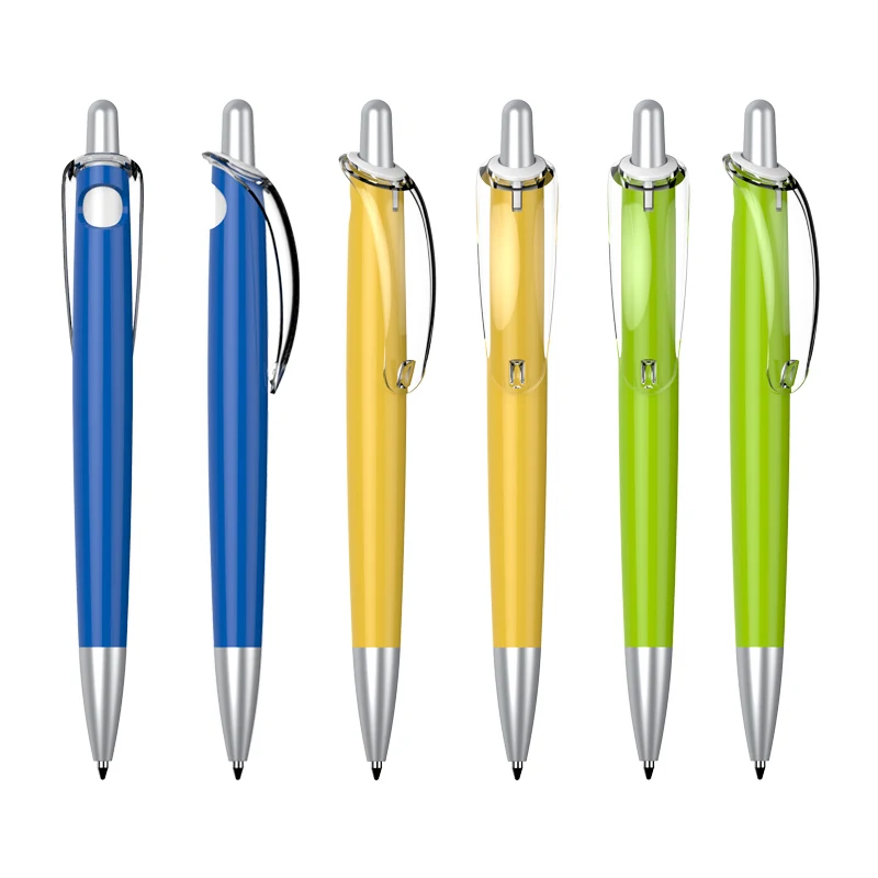Plastic Pen with Transparent Clip 1