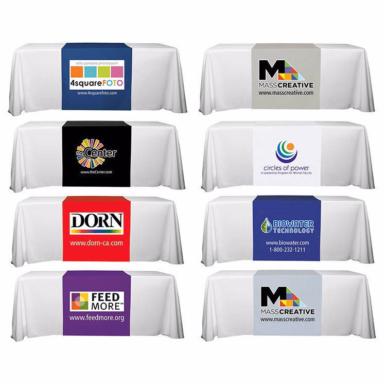 "Roger Eight" 90" L Table Runners (PhotoImage Full Color) / Accommodates 3 ft Table and Larger