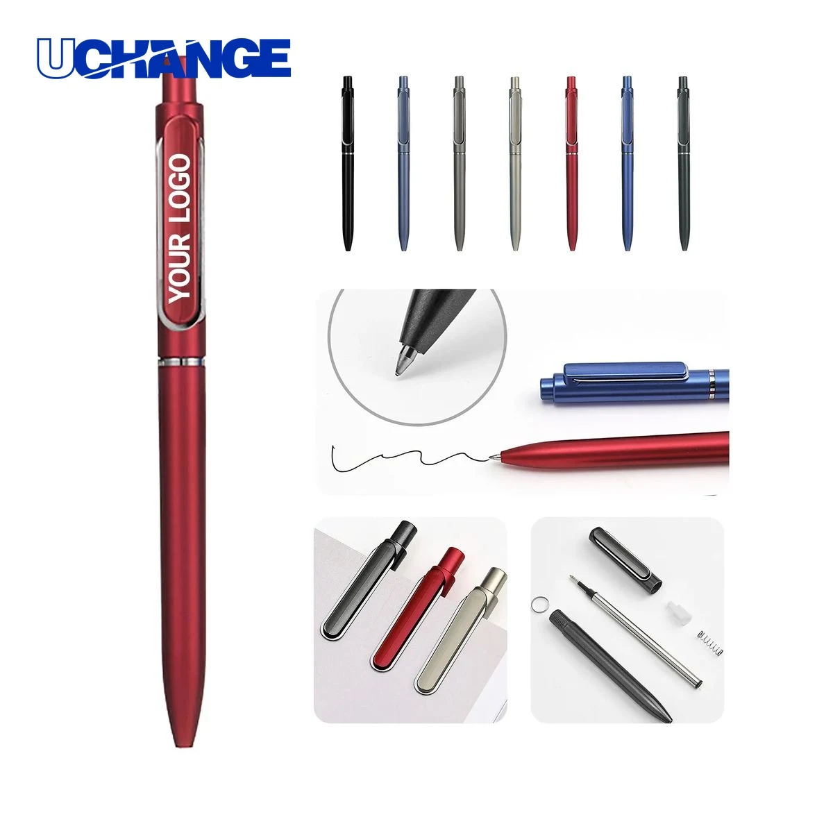 Click-Action Business Pen Tool with Comfort Grip, custom pen with logo imprint 1