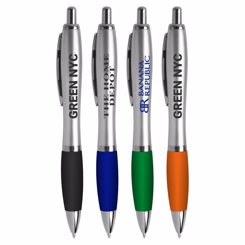Click Pen Rio Retractable with Rubber Grip