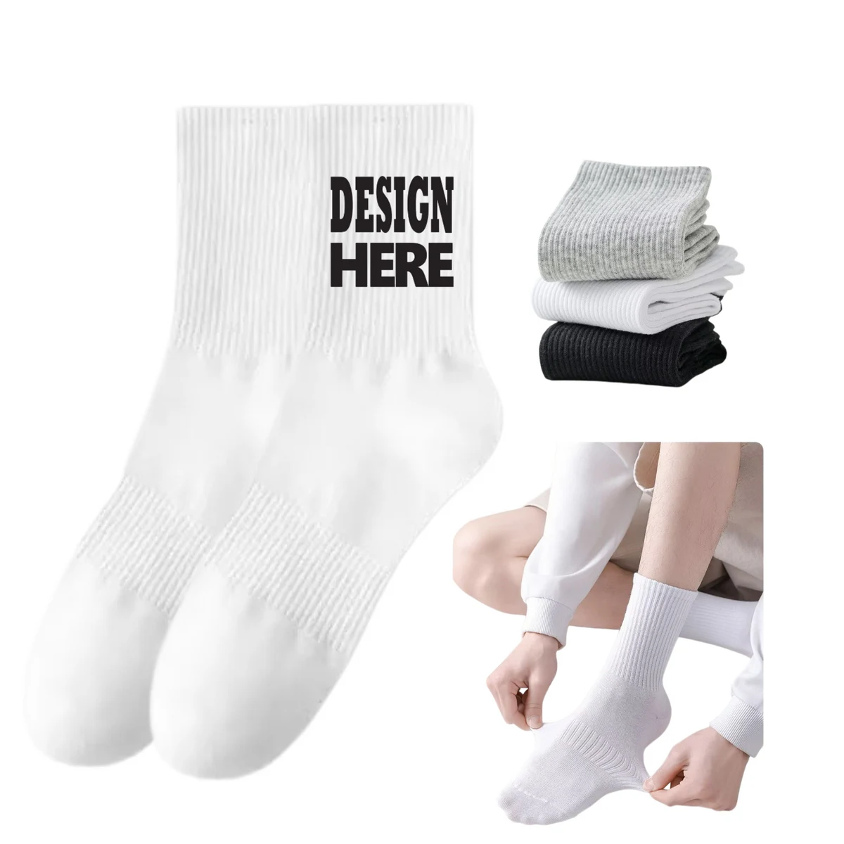 Breathable Pure-Cotton Socks For All Seasons 1