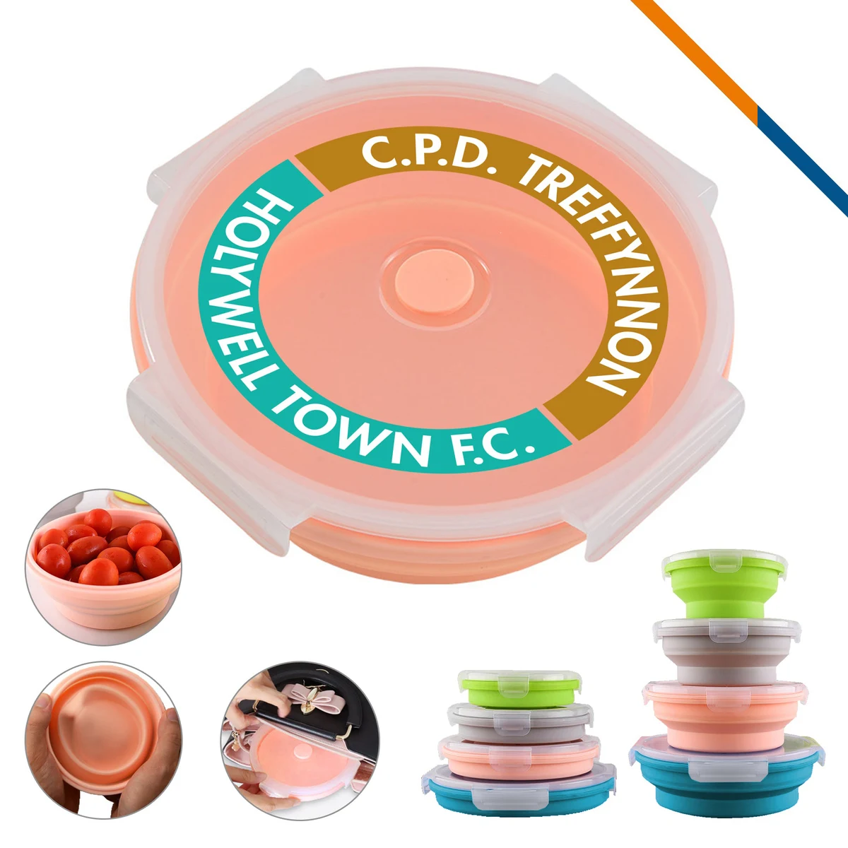 Round Collapsible Lunch Box 1