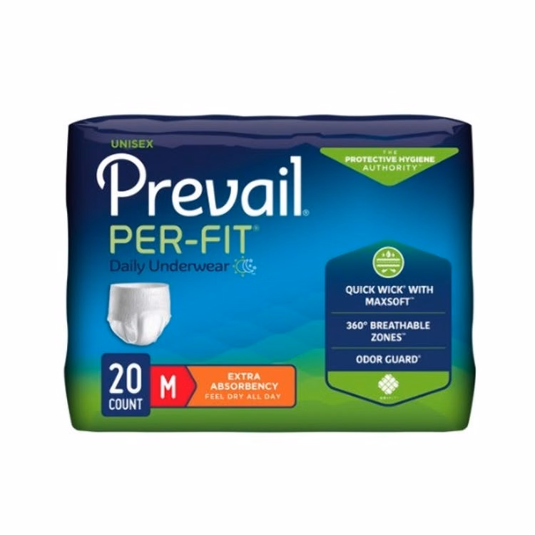 PER-FIT Adult Underwear - Medium (34"-46") White