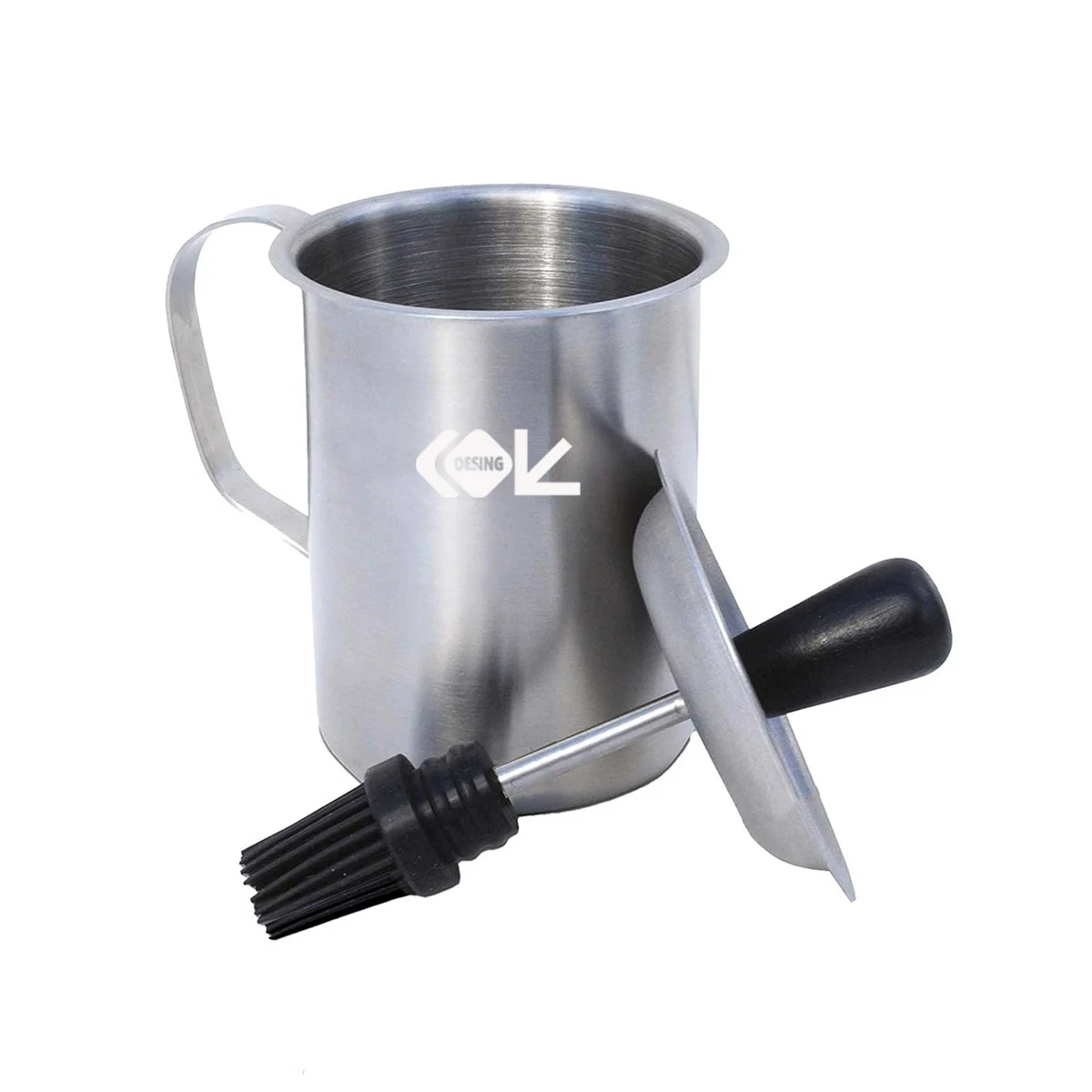Stainless Steel Basting Pot with Brush 1
