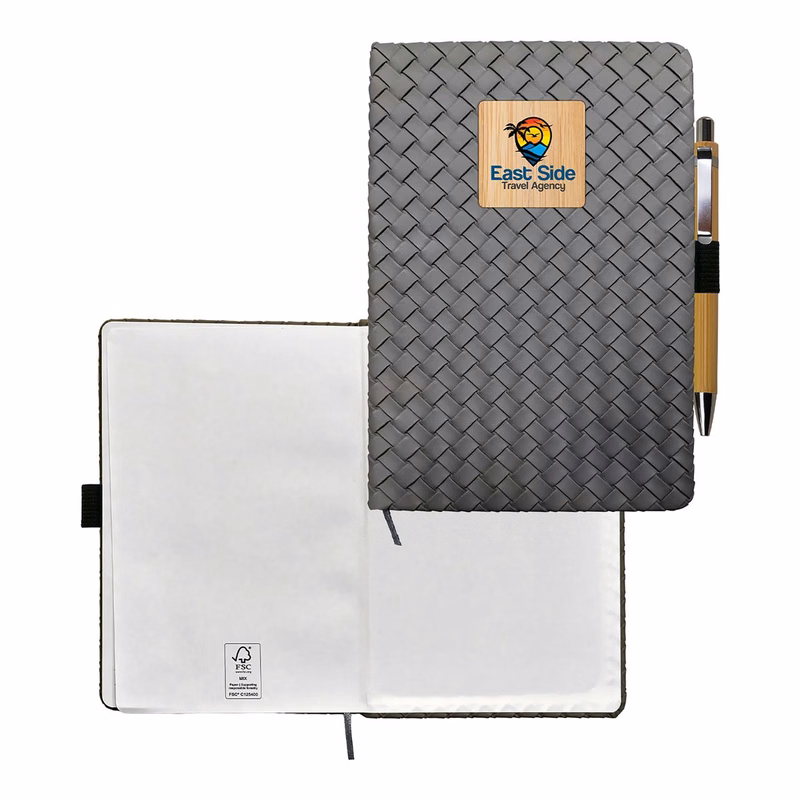 Woven Notebook Bamboo Set