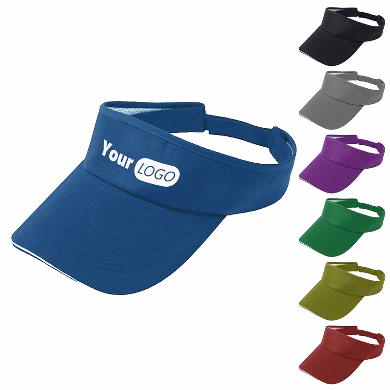 Cotton Versatile hook and loop Sun Visor Cap For Outdoor Comfort