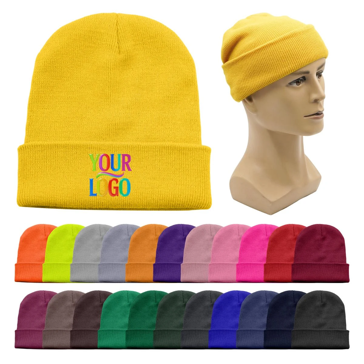 Cuffed Knit Warm Winter Beanie Hat 1