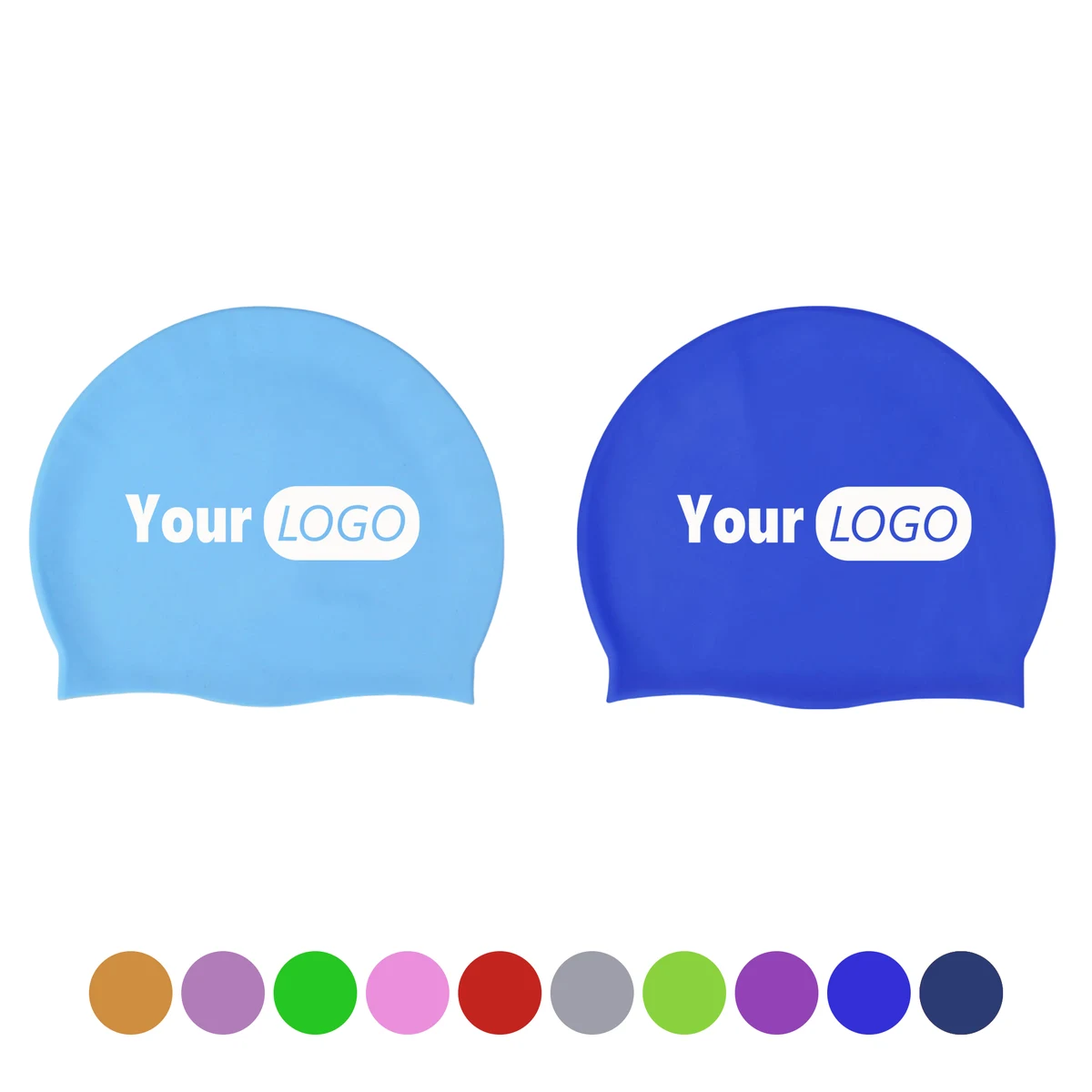 Waterproof Silicone Swim Cap 1
