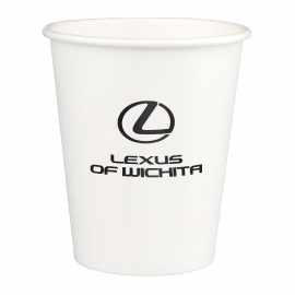 10 oz Squat White Disposable Paper Cup