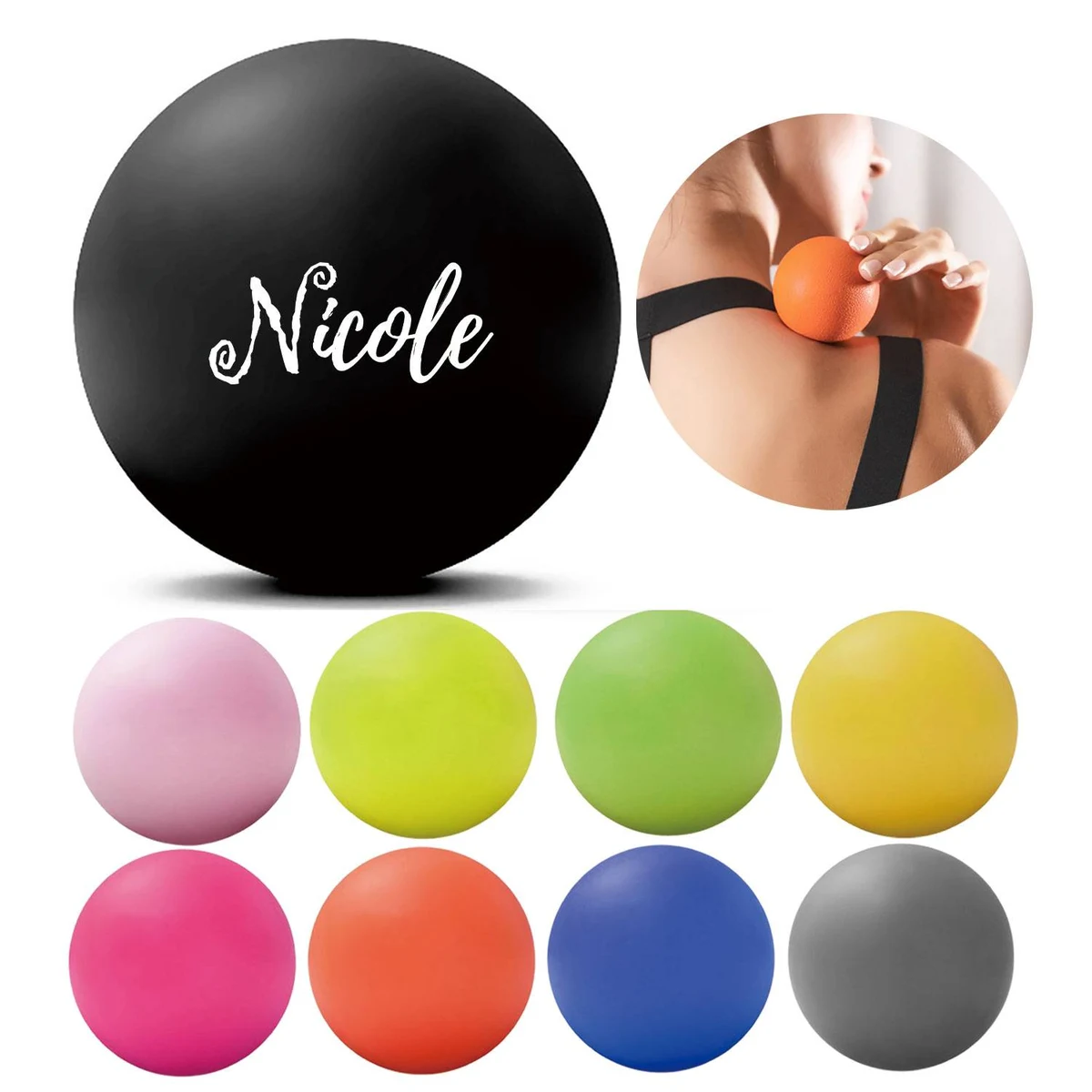 Food Grade Silicone Yoga Massage Ball 1