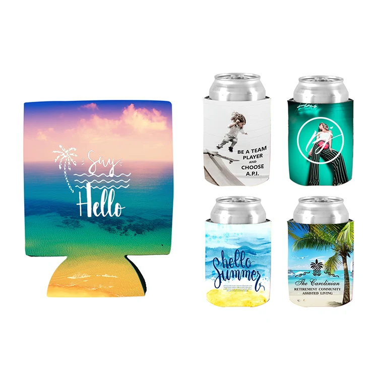 Free Shipping Sublimated Collapsible Can Cooler 1