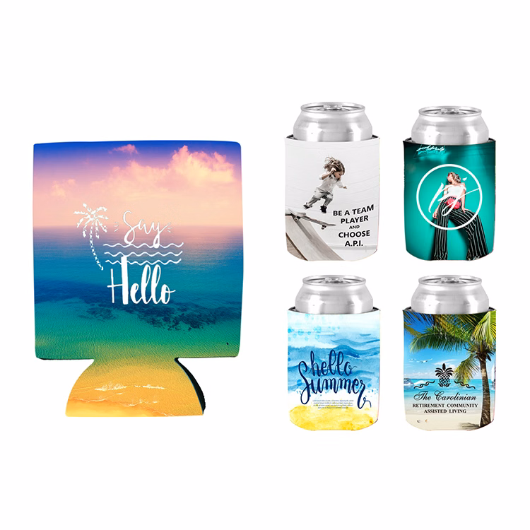 Free Shipping Sublimated Collapsible Can Cooler