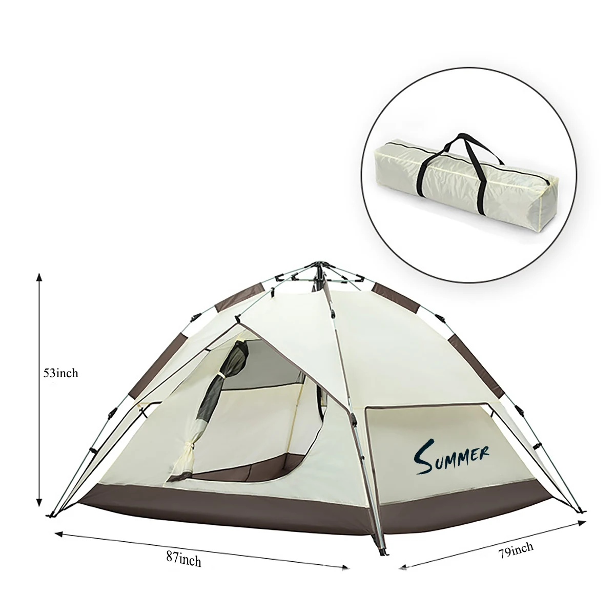 UV Protection Automatic Pop Up Camping Tent 1