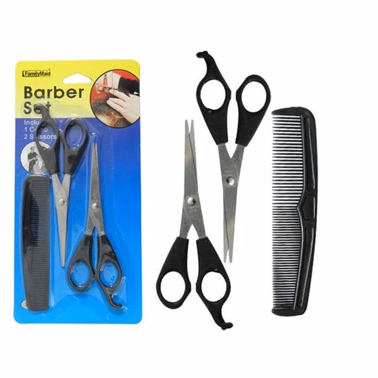 Barber Sets - Black 3 Pieces 5-6"