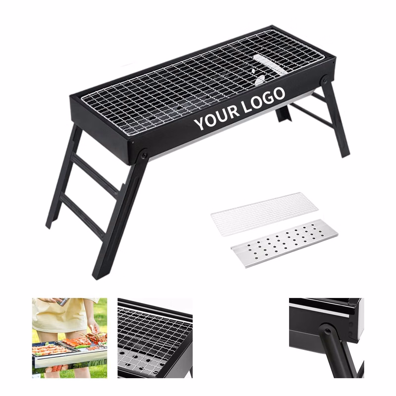 Durable Folding Grill for Camping and Picnics