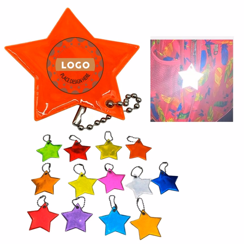 Eco-Friendly PVC Star Key Pendant