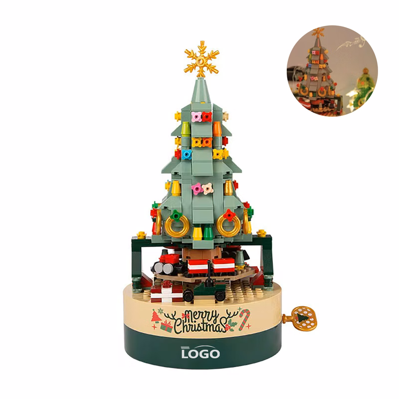 Brick Joy Christmas Tree Music Box