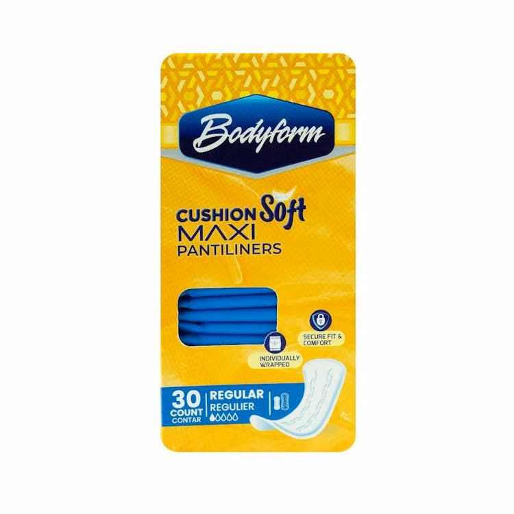 Cushion Soft Pantiliners Regular - 30 Count