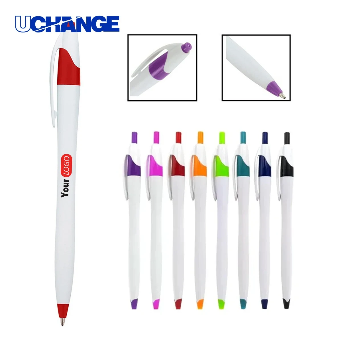 Plastic Click Javelin Ballpoint Pen 1