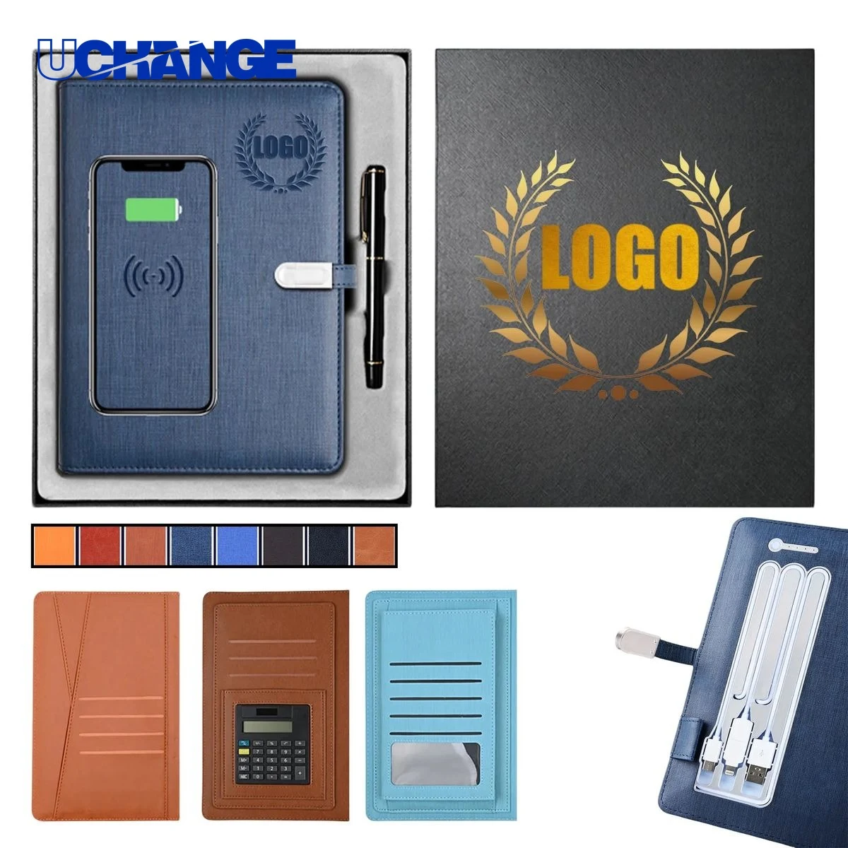 Wireless Charging Notebook Set for Business Use 1
