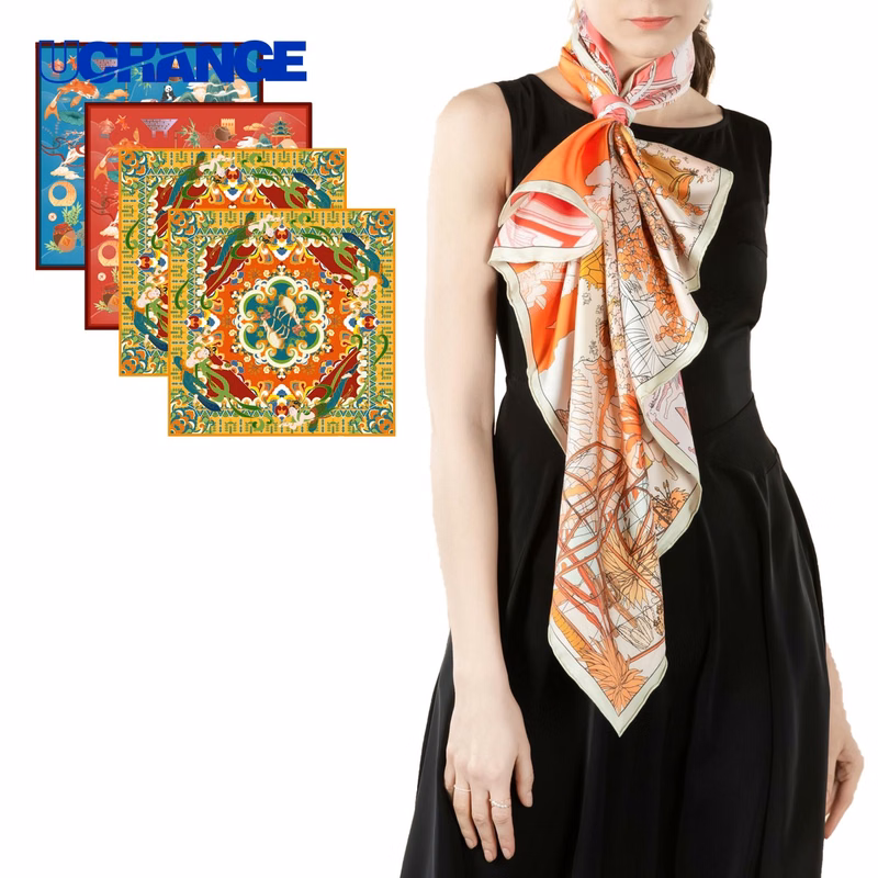 Full Color Silk Scarf