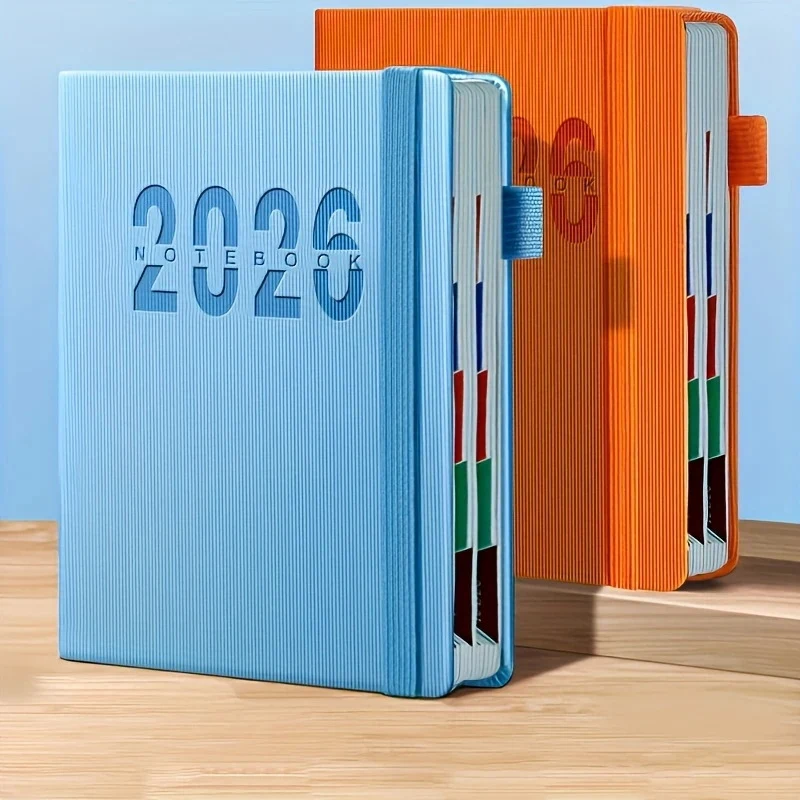 2026 Leather Executive Daily Planner Agenda Notebook 1